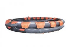 Open reversible life raft 