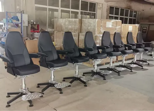 Unfixed movable pilot chair with Aluminum Five-Star Base