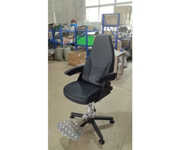 unfixed movable pilot chair with aluminum five star base 1