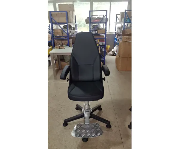 unfixed movable pilot chair with aluminum five star base 4